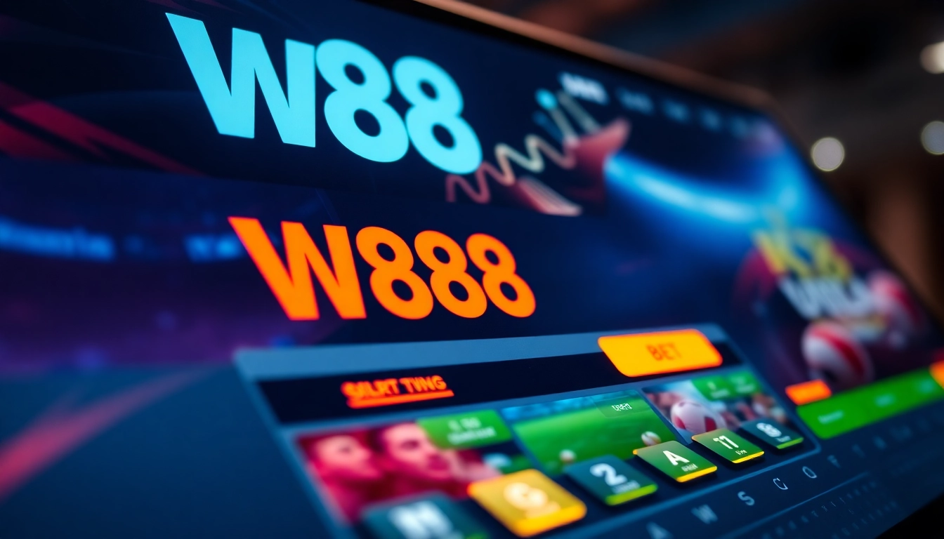 W88 online betting platform showcasing live sports, casino games, and user-friendly interface for seamless gaming experience