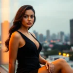 Professional Bangalore Escort offering luxurious companionship in a city backdrop, emphasizing elegance and sophistication for discerning clients.
