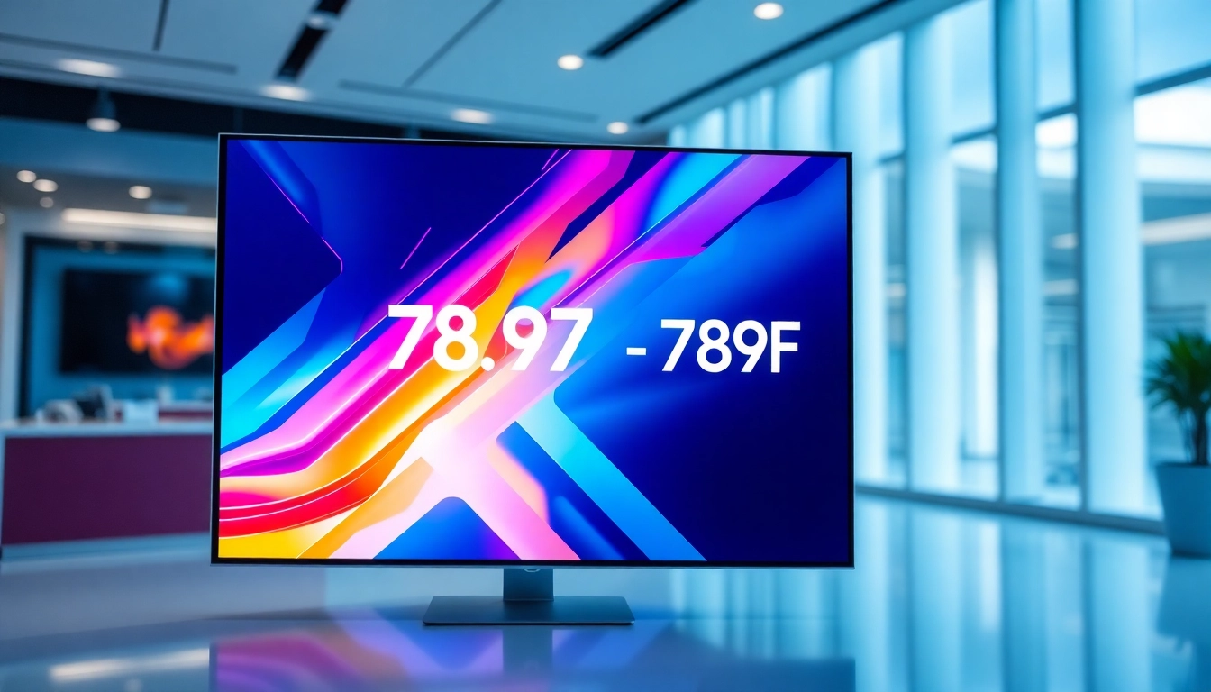 789F branding logo displayed on a high-tech digital screen, highlighting the innovative and reliable nature of the 789F platform for online gaming and related services.