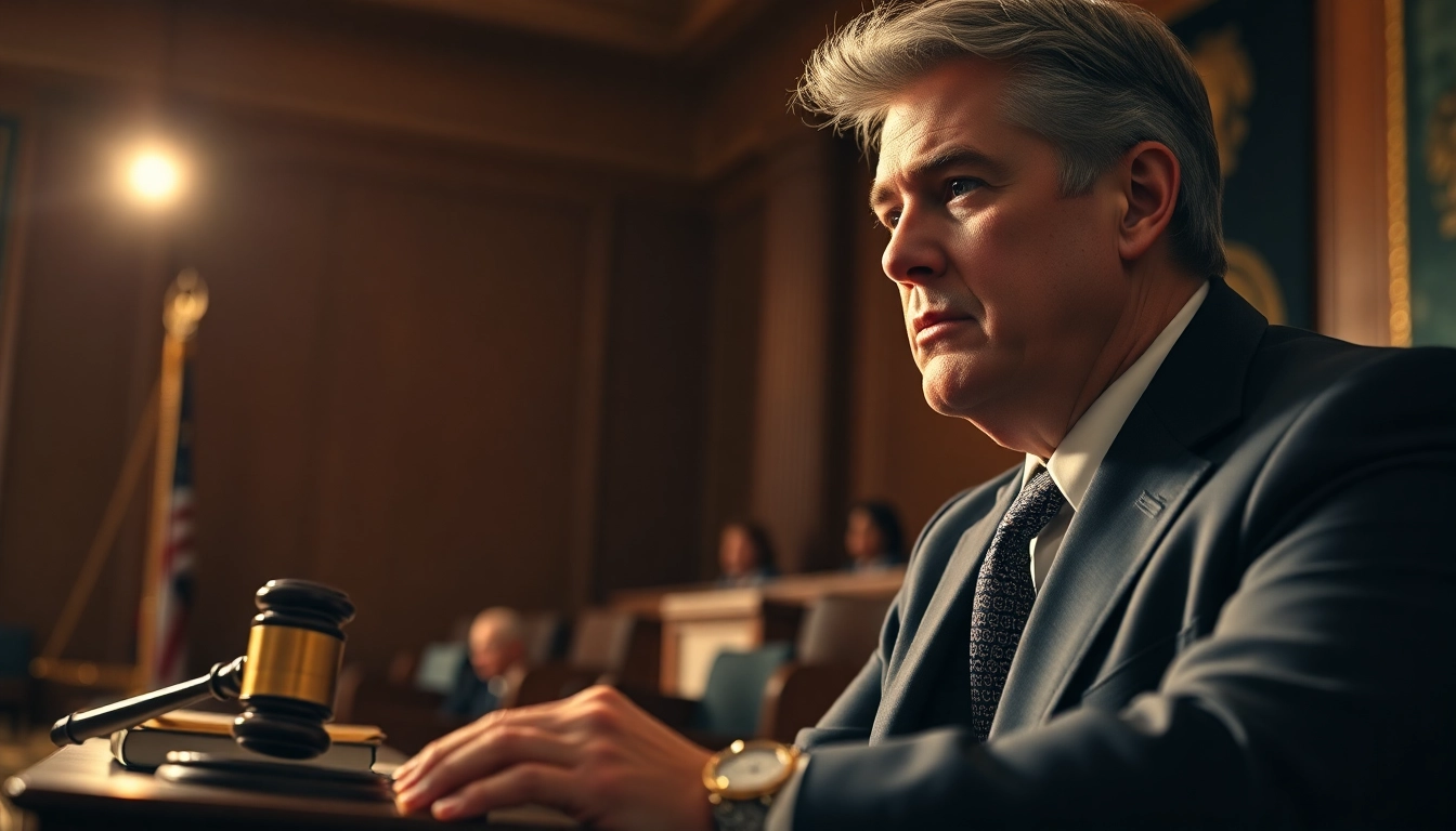Watch a dedicated 마약변호사 passionately defending a client in a courtroom, showcasing expertise in drug cases.