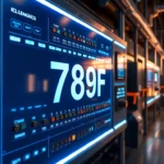 789F branded industrial control panel showcasing advanced technology and sleek design for efficient operations.