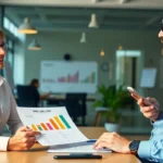 SME loan processes and benefits illustrated through a business meeting with small entrepreneurs and financial advisor for seamless funding solutions.