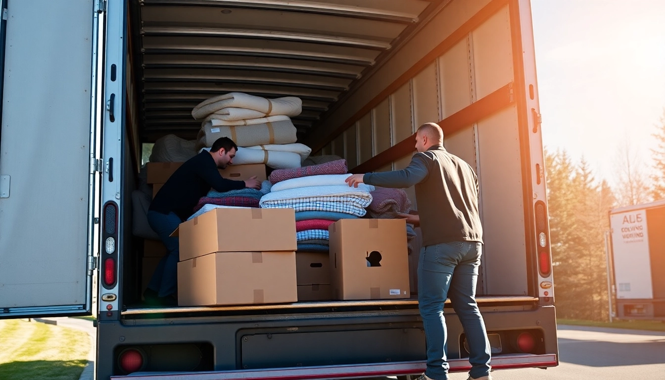 The Apex Calgary Moving Team expertly packing and transporting belongings in Calgary, showcasing professionalism and care during move