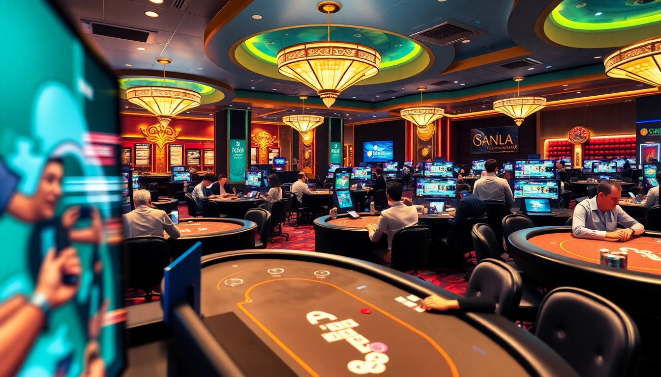 Bright image showing the best pokerbros clubs with active players engaging in online poker tournaments and games.