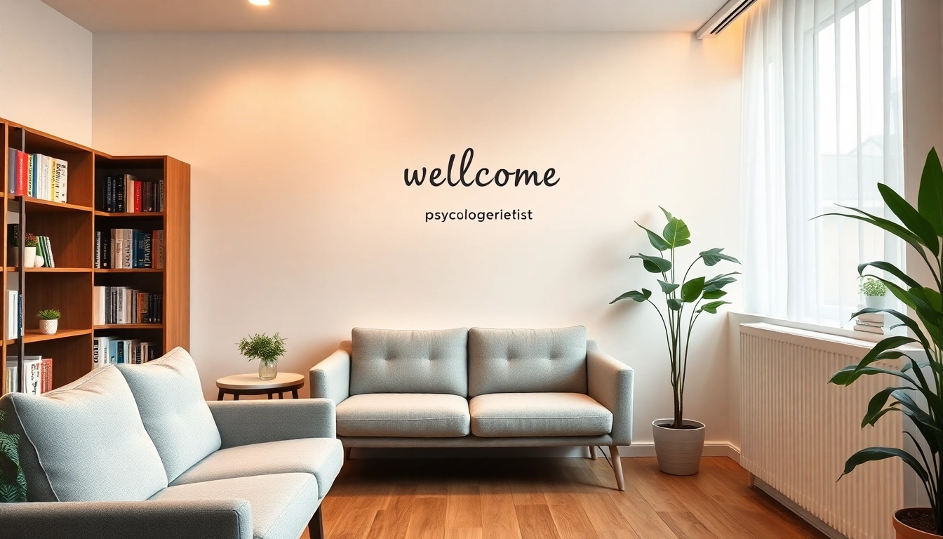 Psycholog Lublin in a professional, inviting office setting, demonstrating trust and comfort for mental health support.