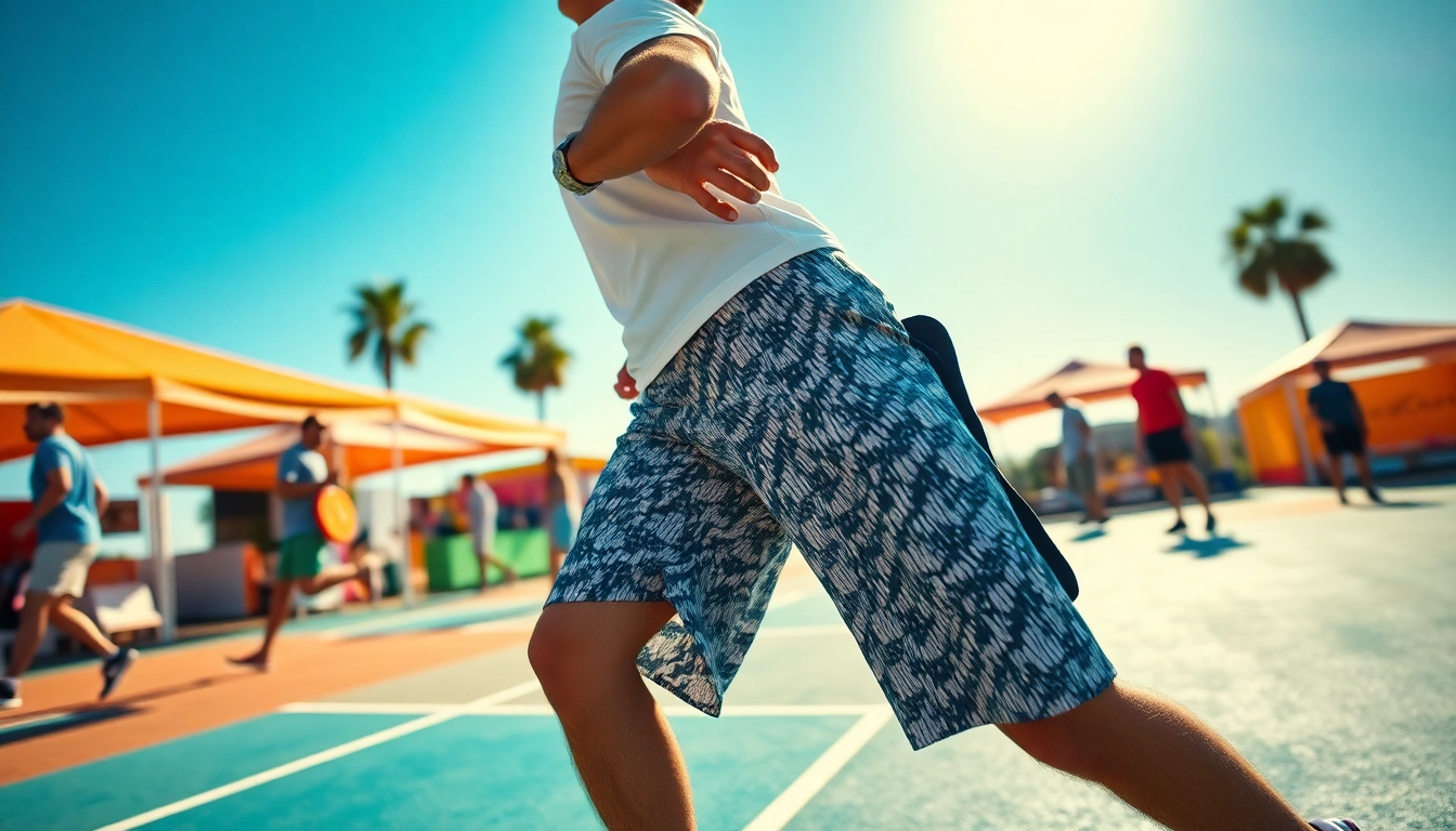 Men's Shorts in action: a confident man running in sleek, casual shorts with a scenic outdoor backdrop, highlighting comfort and style for active lifestyles.