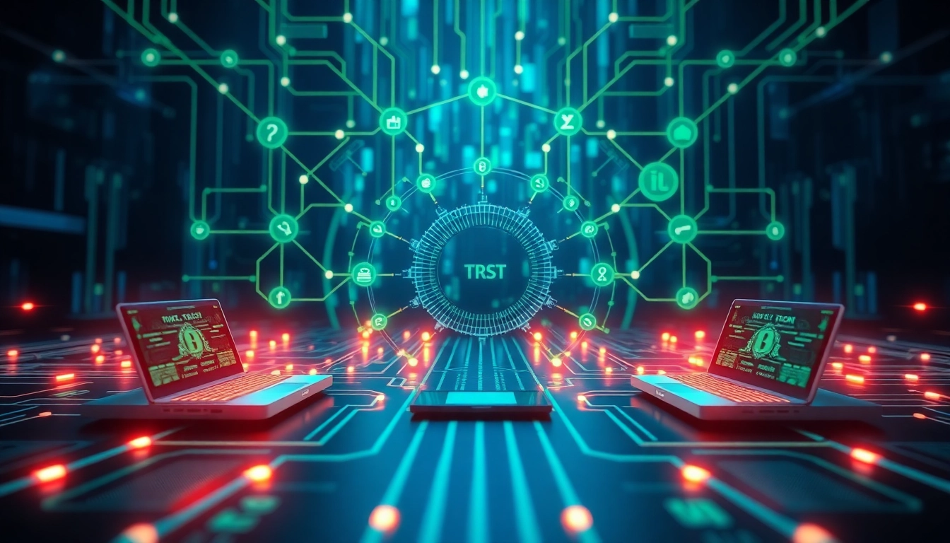 KJC digital ecosystem showcasing interconnected devices and innovative technology, emphasizing trust and connectivity for user engagement.
