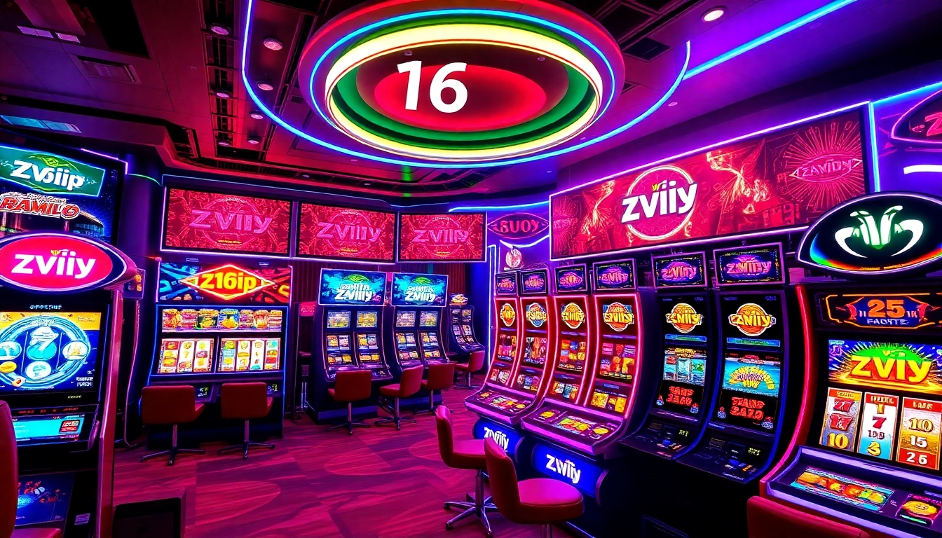 Z16vip branded online casino interface with colorful slot machines and live gaming action for engaging user experience