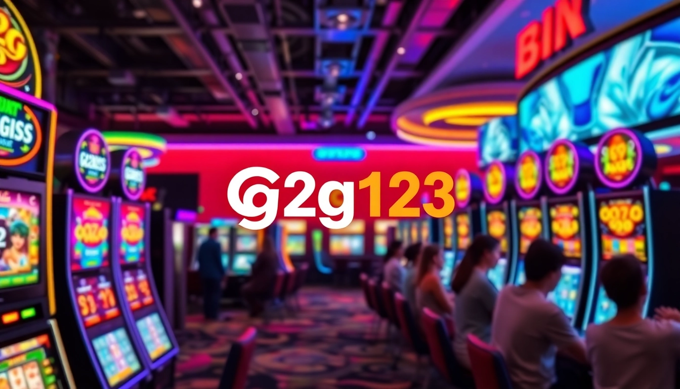 g2g123 online slot platform interface displaying various game icons and vibrant graphics for user engagement and safe betting experience