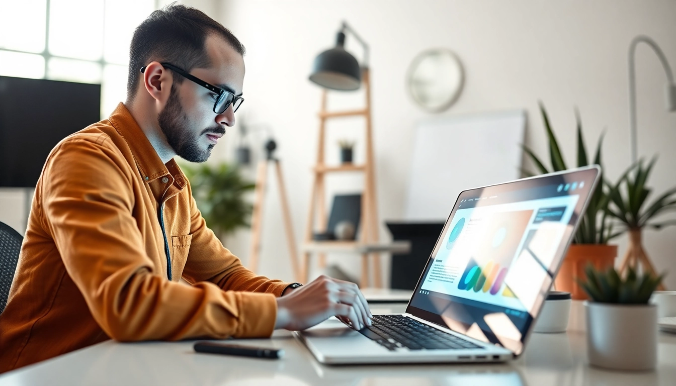 Freelance product designer collaborating on digital projects to showcase creative innovation