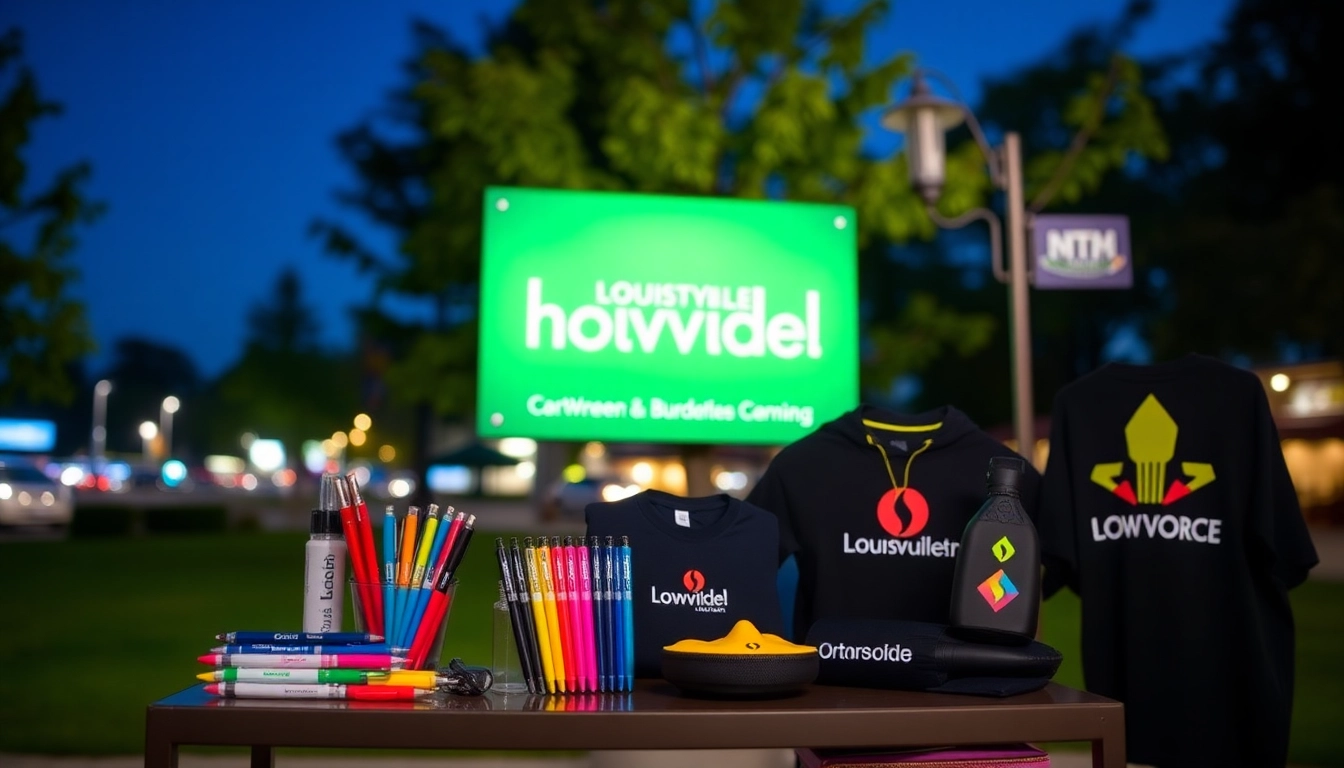 Custom promotional products in Louisville boost brand visibility with stylish pens, apparel,