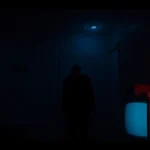 Thumbnail for a horror video showcasing a terrifying figure in a haunted setting, designed to evoke fear and intrigue.
