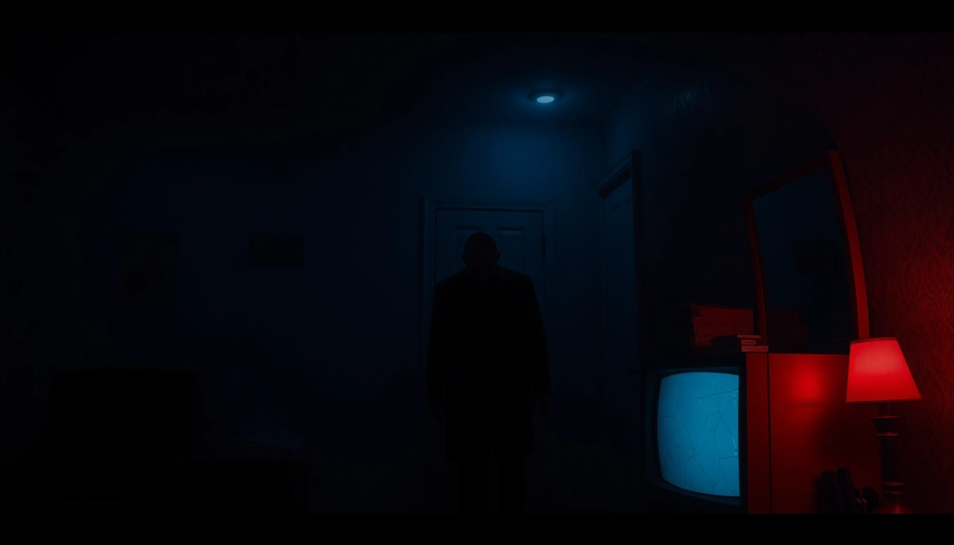 Thumbnail for a horror video showcasing a terrifying figure in a haunted setting, designed to evoke fear and intrigue.