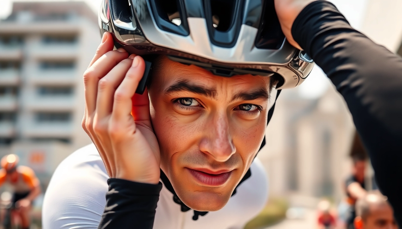 Professional cyclist demonstrating technique matters in performance through precise adjustments