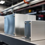 High-quality obudowy aluminiowe being manufactured with precision CNC machinery, emphasizing