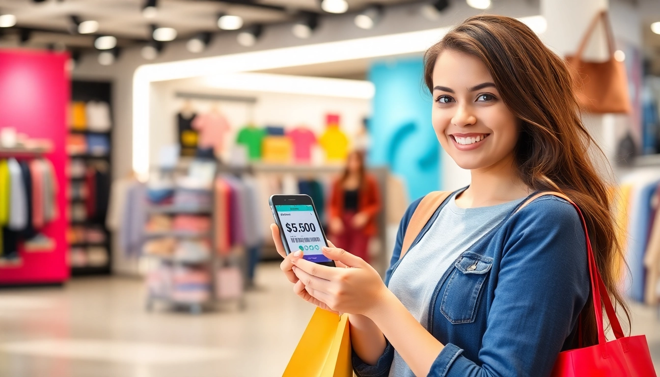 Robust Rabattkoder display on phone screen with shopping cart and discounts, guiding users to