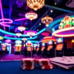 Casino siteleri guide with vibrant gaming scene and online betting platform illustration for