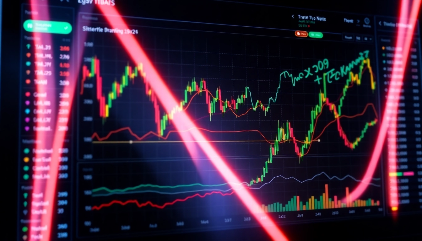 Cryptocurrency Market Update featuring live charts and market trends on a digital dashboard for