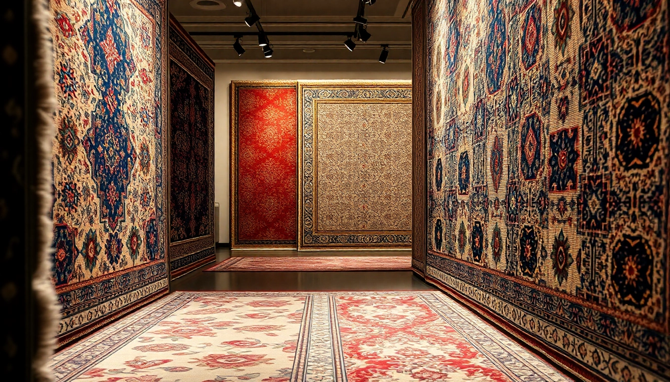 Showcase of vibrant Tappeti a Milano with handwoven persian and modern designs displayed in a