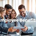 Canadian business team reviewing employee group benefits plans for better workforce wellbeing
