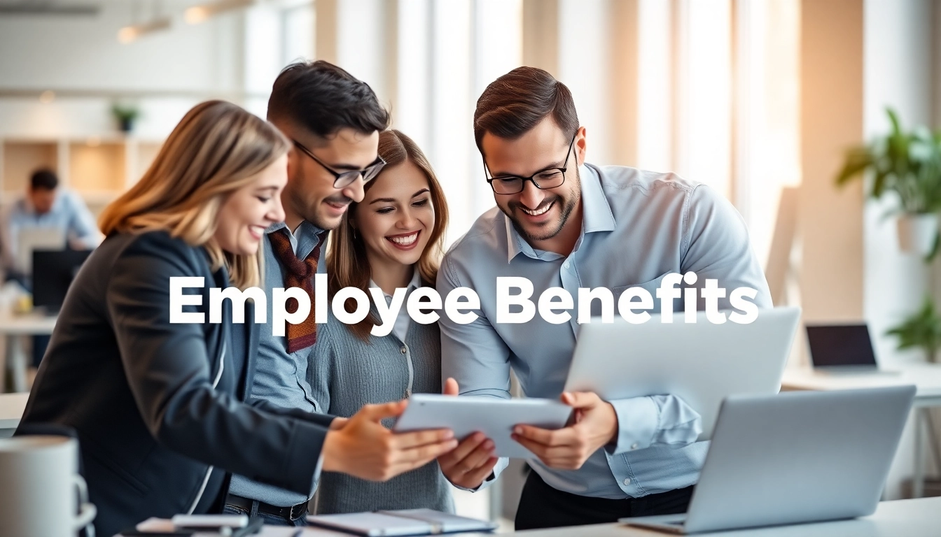 Canadian business team reviewing employee group benefits plans for better workforce wellbeing