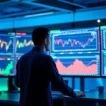 Trading view platform showcasing live market charts and data analysis from a professional