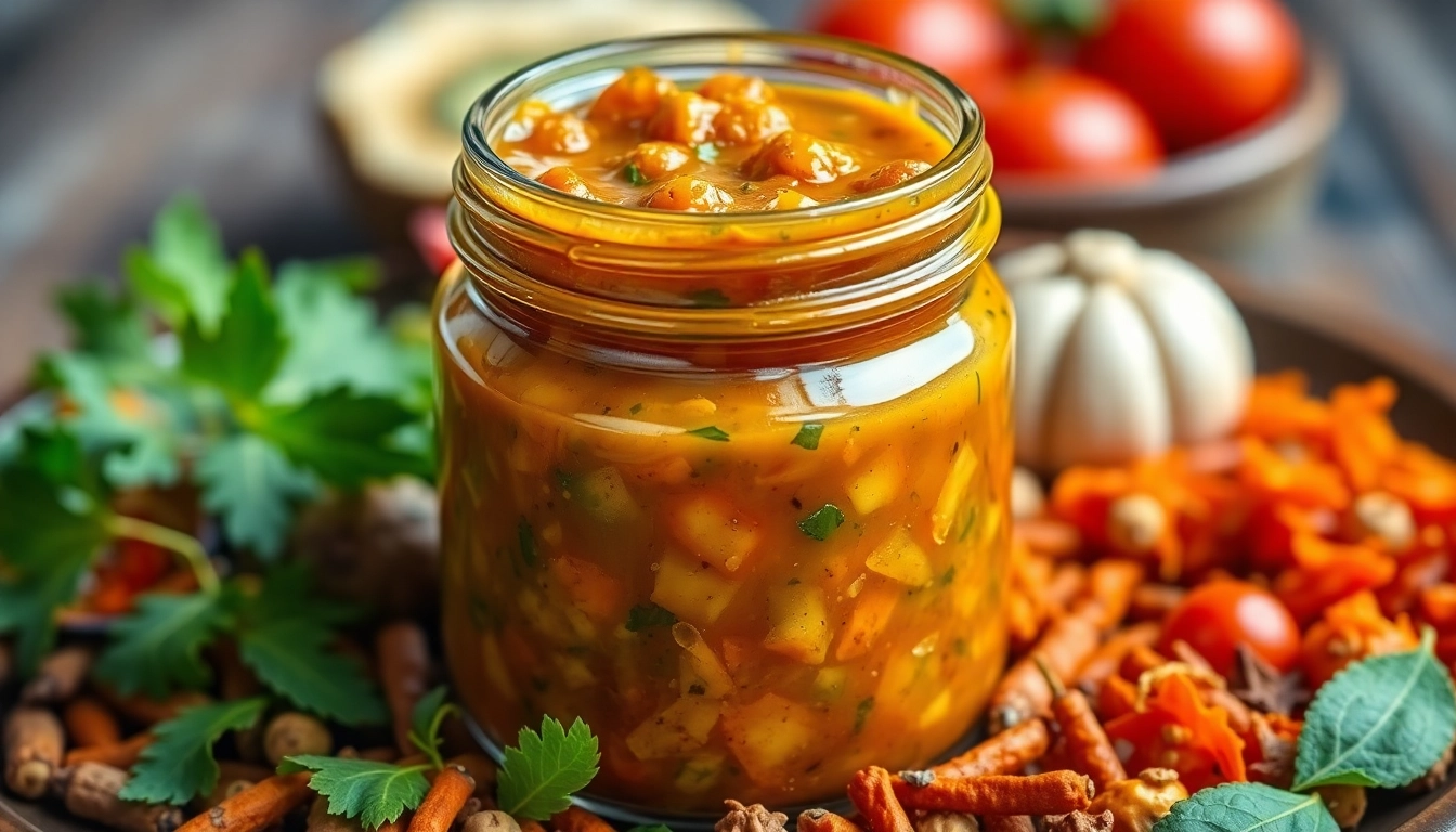 Samosa Chutney served in a traditional bowl with spices, showcasing rich textures and vibrant