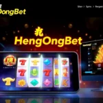 Hengongbet logo displayed on a vibrant digital gaming platform with winning reels and secure