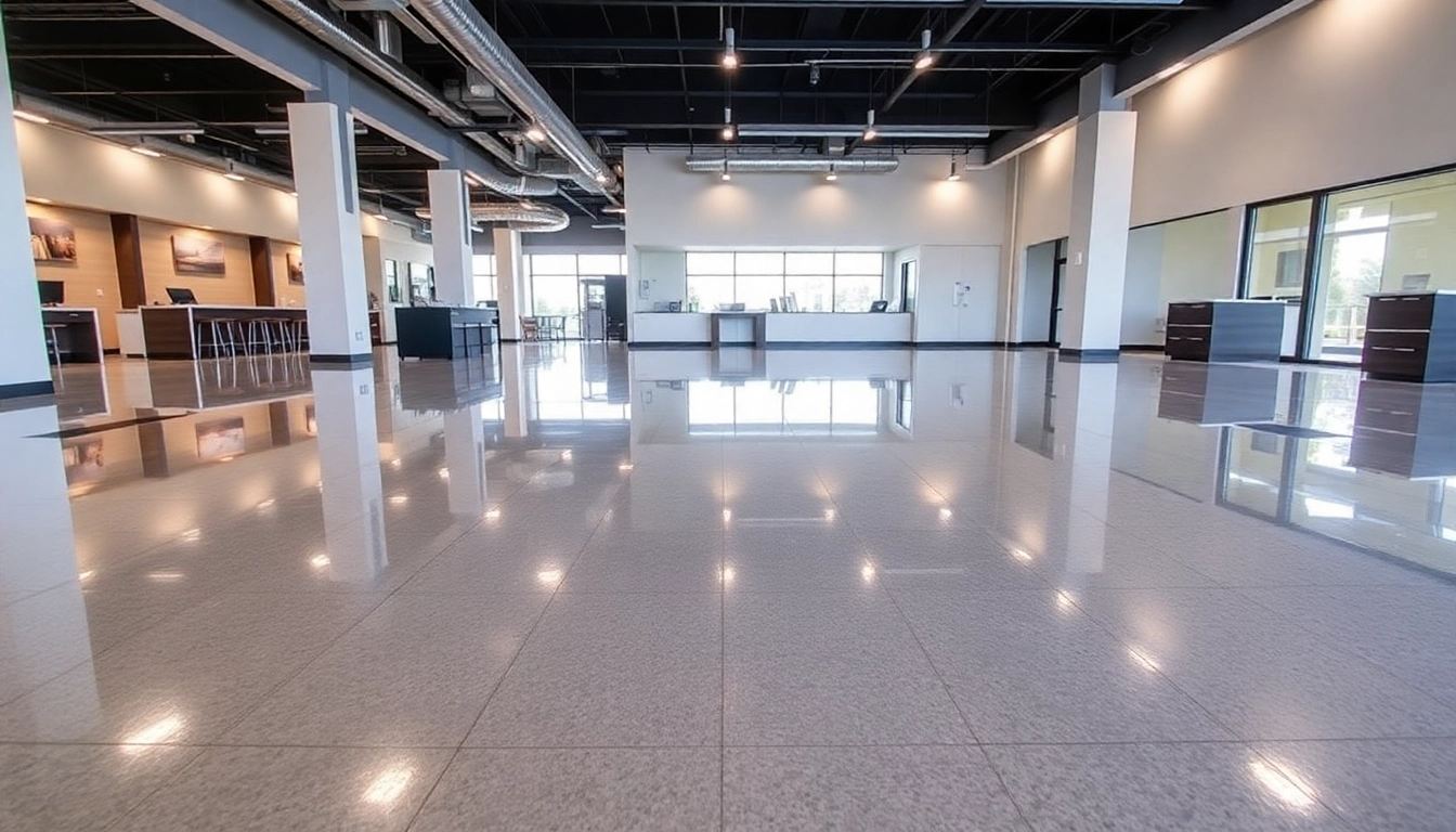 Professional epoxy resin flooring contractors Birmingham showcasing durable, high-gloss floors